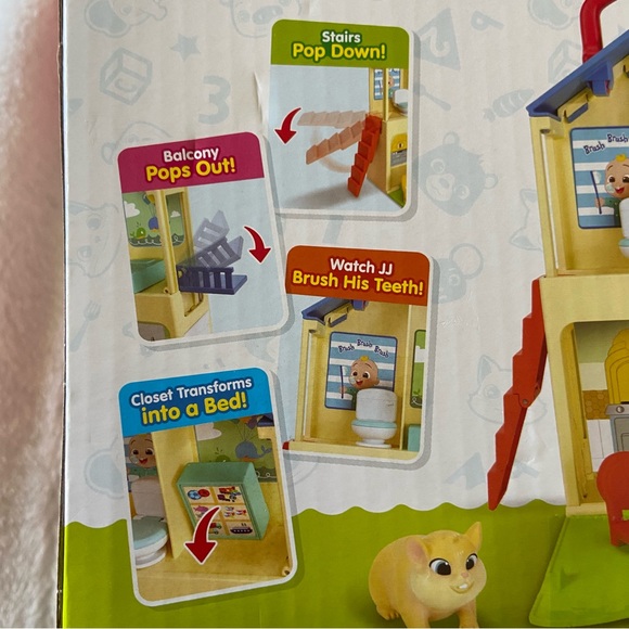 NEW Cocomelon Pop & Play House 7pc Set - Picture 5 of 8